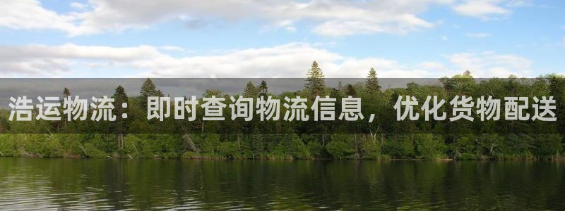 28圈客服电话：浩运物流：即时查询物流信息，优化货物配送