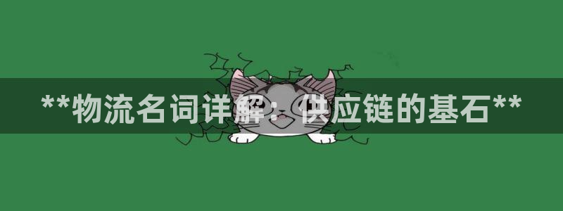 28圈客服电话：**物流名词详解：供应链的基石**