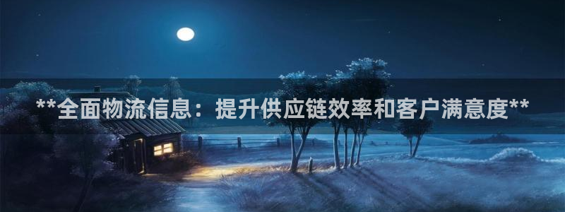 南宫28圈官网：**全面物流信息：提升供应链效率和客户满意度